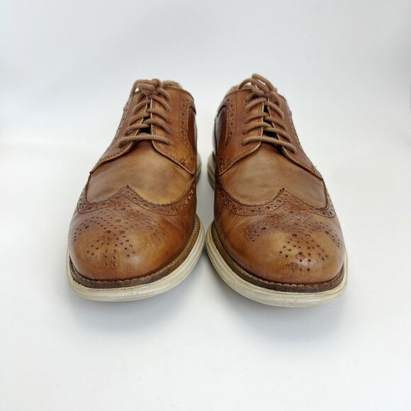 Cole Haan LunarGrand Leather Shoes Men’s Size 11.5 M Brown Longwing Derby Oxford main image 8